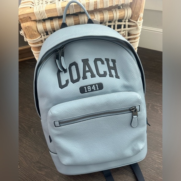NWT Coach West Leather Backpack With Varsity - Picture 3 of 12
